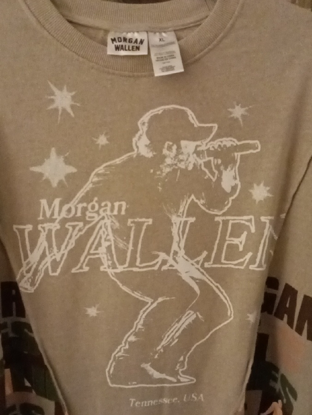 Morgan Wallen Tan Graphic Crewneck